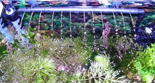 Аэрация воды в аквариуме с помощью дождевателя